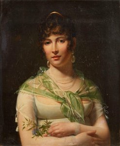 RIESENER Portrait de Madame Soustras, dame de compagnie de l’Impératrice Joséphine. Free illustration for personal and commercial use.