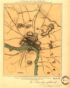 Richmond and its defences. Constructed and engraved to illustrate The war with the South LOC 99439139