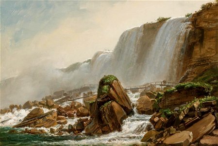 American Falls at Niagara by Ferdinand (Joachim) Richardt, 1874