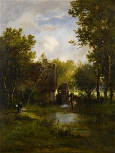 Léon Richet - Le moulin a eau (1874)