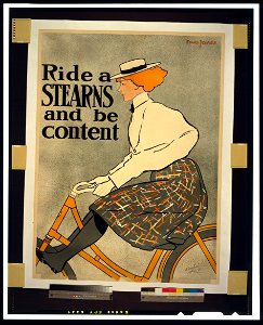 Ride a Stearns and be content - J. Ottmann Lith. Co., Puck Bld'g, N.Y. LCCN99471807