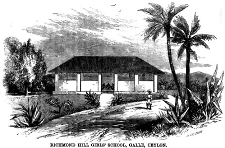 Richmond Hill Girls' School, Galle, Ceylon (127, November 1868, II (New Series)) - Copy. Free illustration for personal and commercial use.