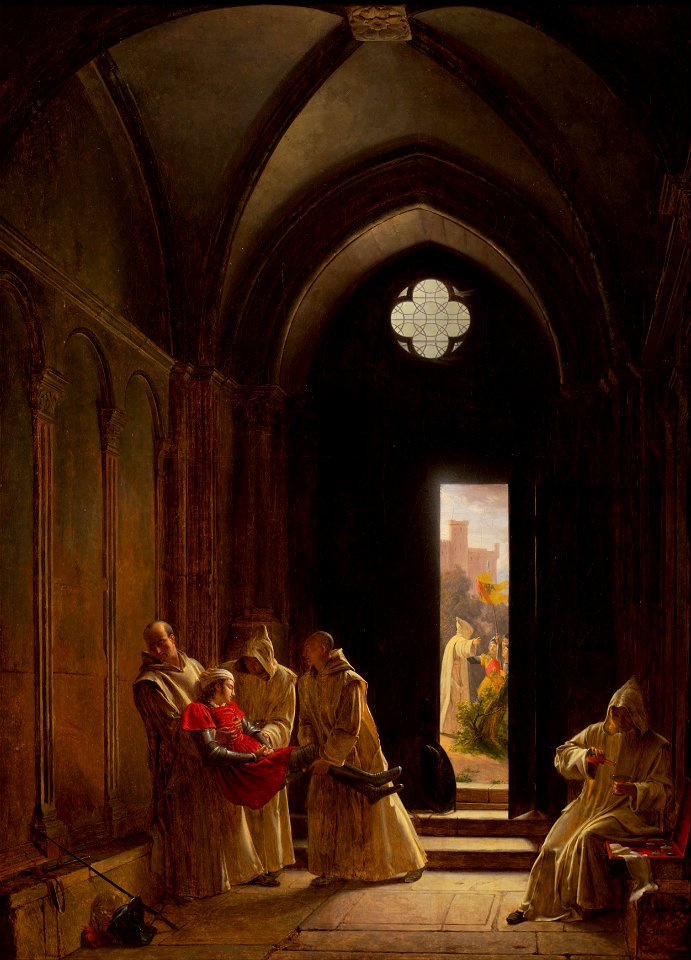 Fleury François Richard - Death of the Prince de Talmont - Google Art Project