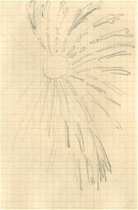 Rihard Jakopič - Študija sonca (drawing)