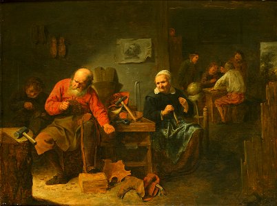 De schoenmakerswerkplaats Rijksmuseum SK-A-357