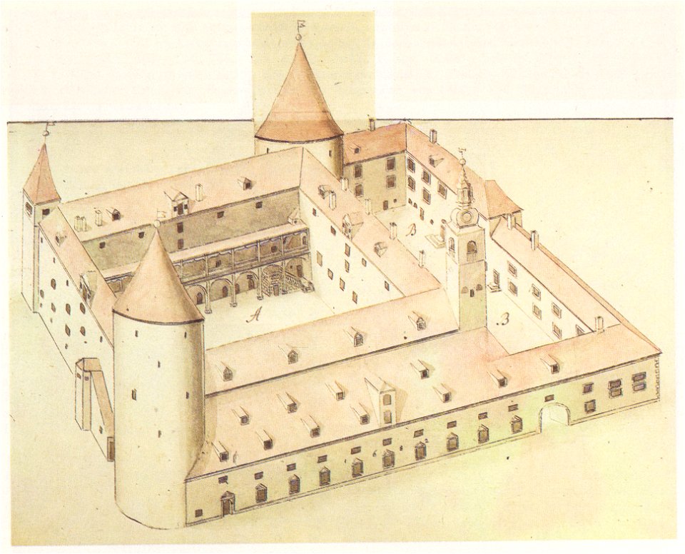 Riga castle by Brotze