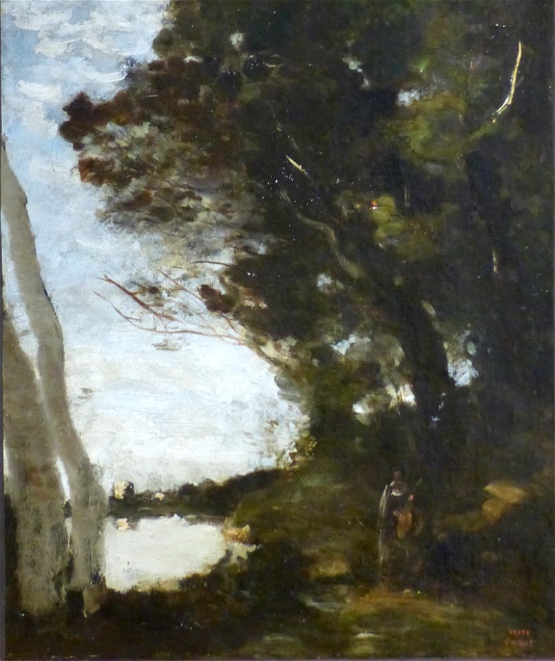 Rigaud30,Muse sous-bois Corot