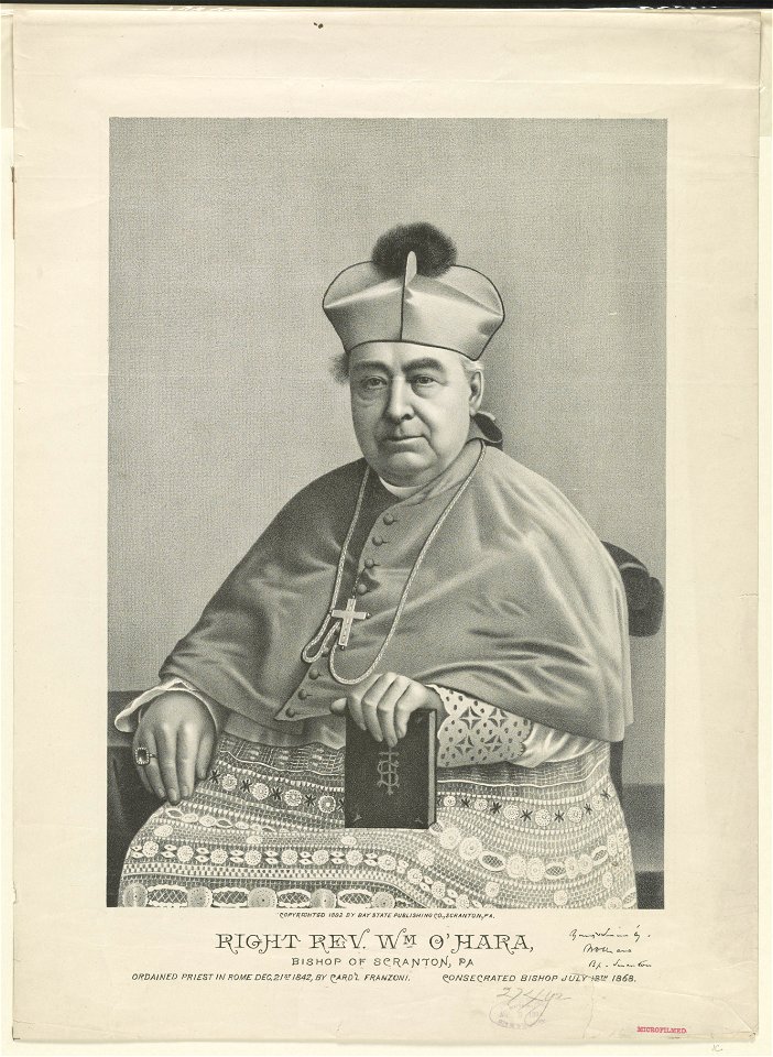 Right Rev. Wm O'Hara, Bishop of Scranton, Pa LCCN2003680042