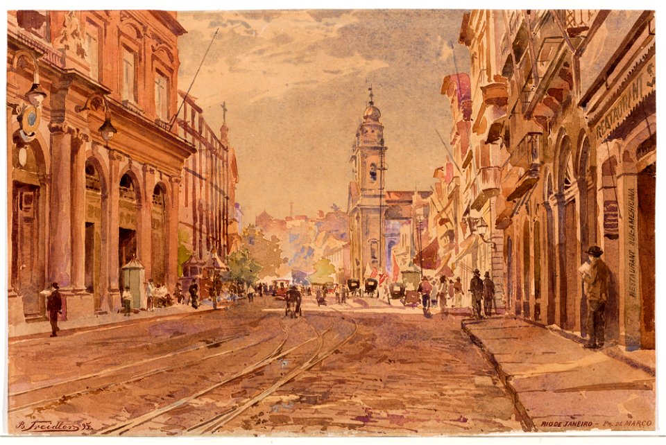 Rio de Janeiro - Pr. de Março, da Coleção Brasiliana Iconográfica