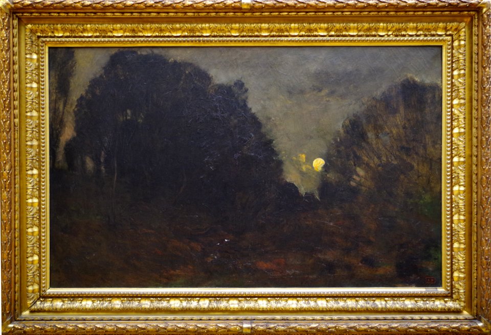 Rijzende maan in Barbizon Charles-François Daubigny ca.1845
