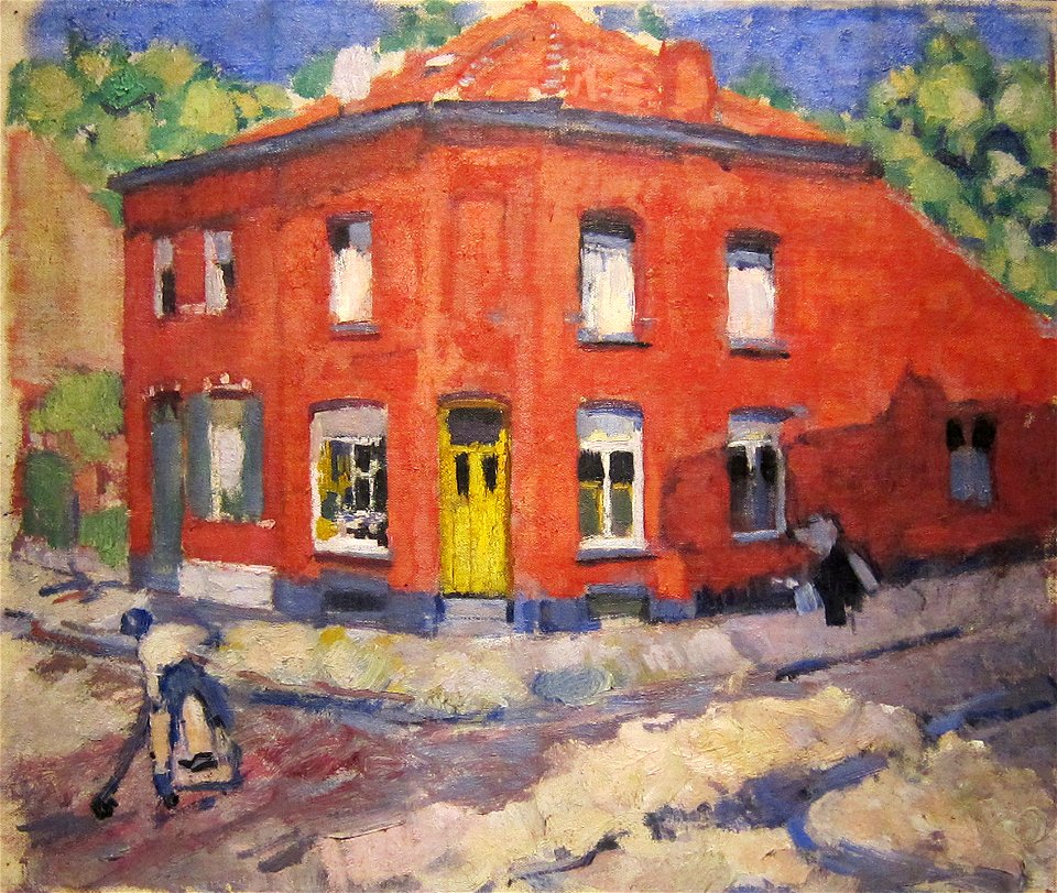 Rik Wouters (1882-1916) Het rode huis, late sneeuw - Schepenhuis Mechelen 16-12-2011 15-00-33