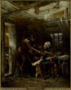 Rioult, Louis-Edouard - Claude Gueux rapportant à sa famille le pain volé - 224 - Maison de Victor Hugo