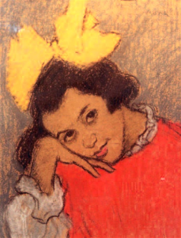 Rippl Little Girl with Yellow Ribbon