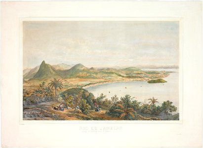 Rio de Janeiro - La Ville le Catette, Botafogo, S.t Clemento - (Da Babilonia), da Coleção Brasiliana Iconográfica