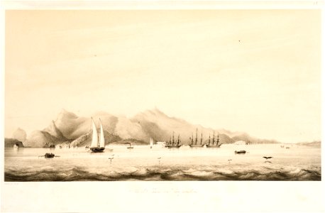 Rio de Janeiro von Praia grande aus, da Coleção Brasiliana Iconográfica