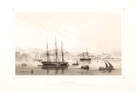 Rio-de-Janeiro. Vue générale de la Ville, prise du mouillage, da Coleção Brasiliana Iconográfica