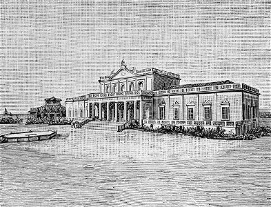 Rimini – Stabilimento di Bagni (xilografia)