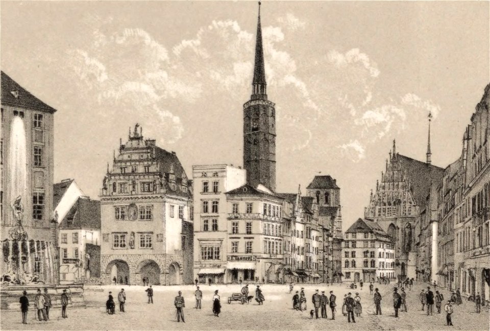 Ring in Neisse Lithografie