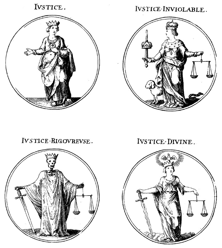 Ripa - Iconologie - 1643 - part II, p. 56 - Diverses justices