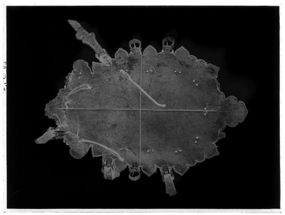 Riksvapen Sverige-Polen-Vasa - Livrustkammaren - 34425-negative