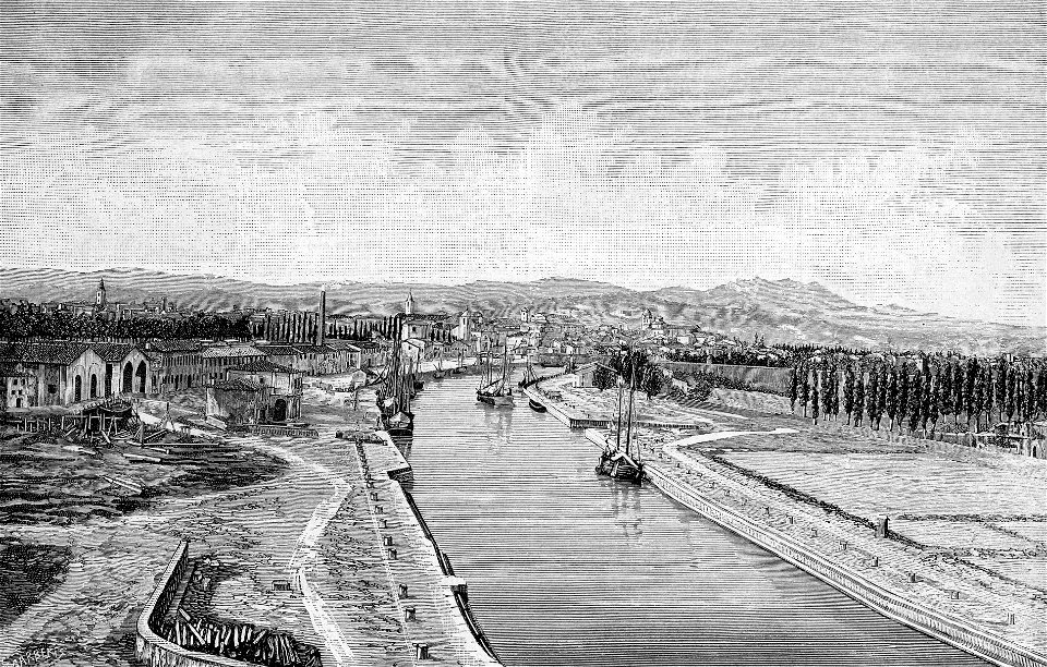 Rimini – Il Canale (xilografia)