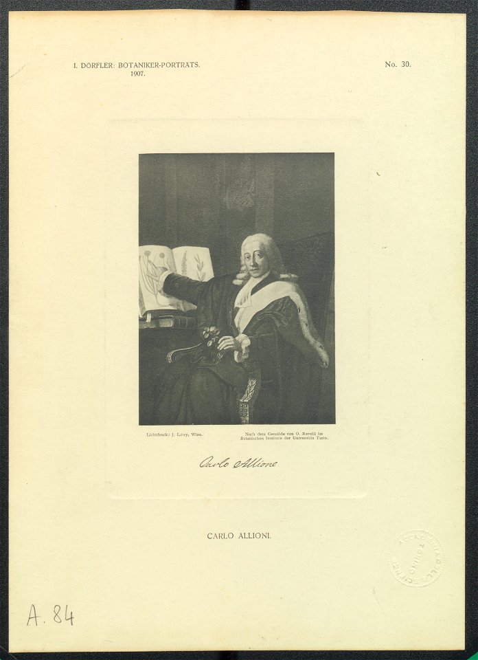 Ritratto di Carlo Allioni, ante 1902 - Accademia delle Scienze di Torino - Ritratti 0101
