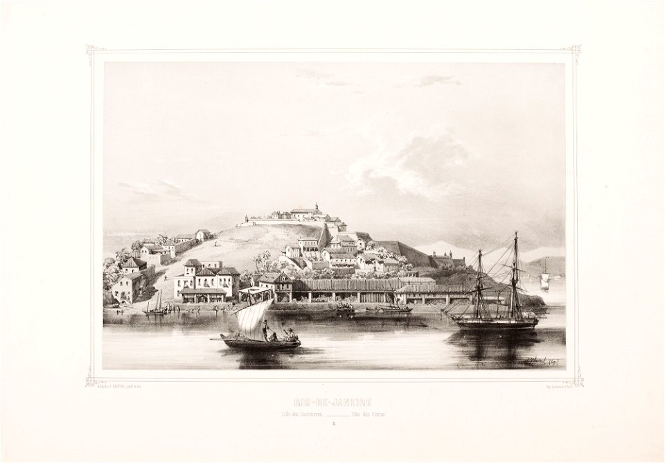Rio-de-Janeiro. L´ile des Couleuvres, da Coleção Brasiliana Iconográfica