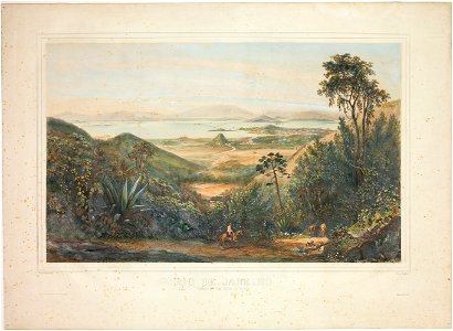 Rio de Janeiro tomado de Boa-Vista da Fijuca, da Coleção Brasiliana Iconográfica