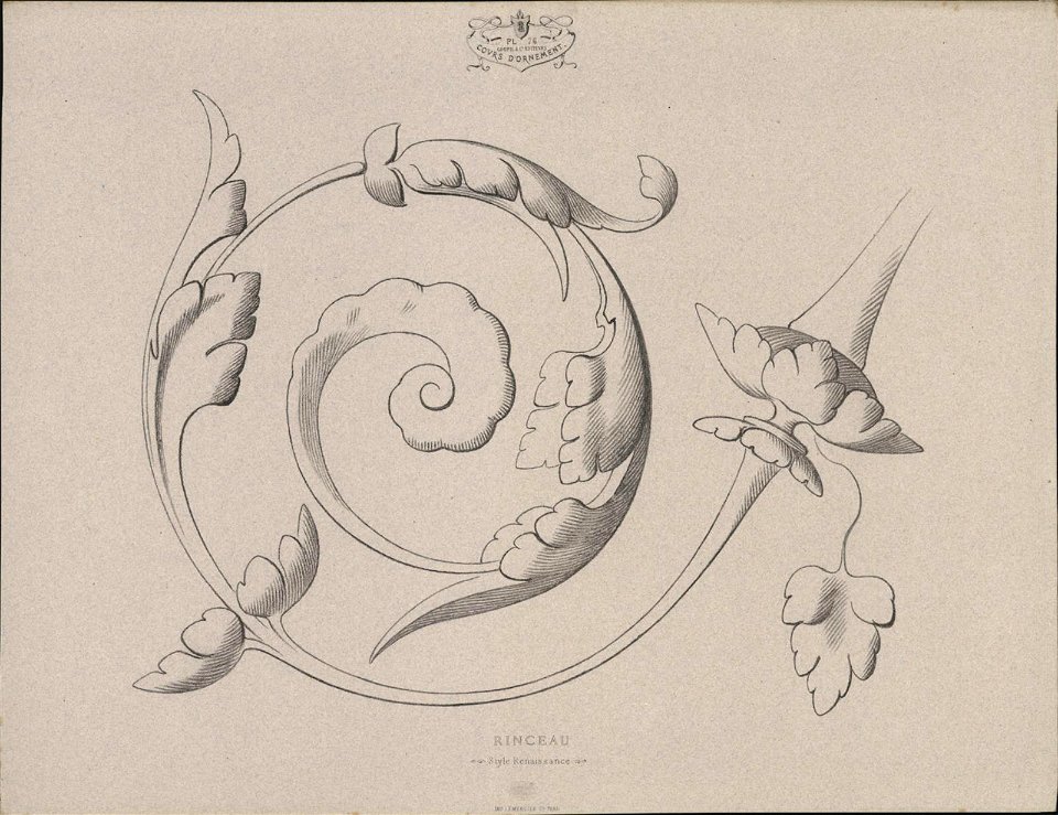 Rinceau, Style Renaissance, objectnr A 59249