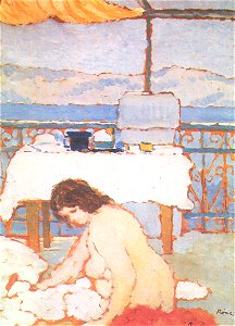 Rippl Nude on a Balcony