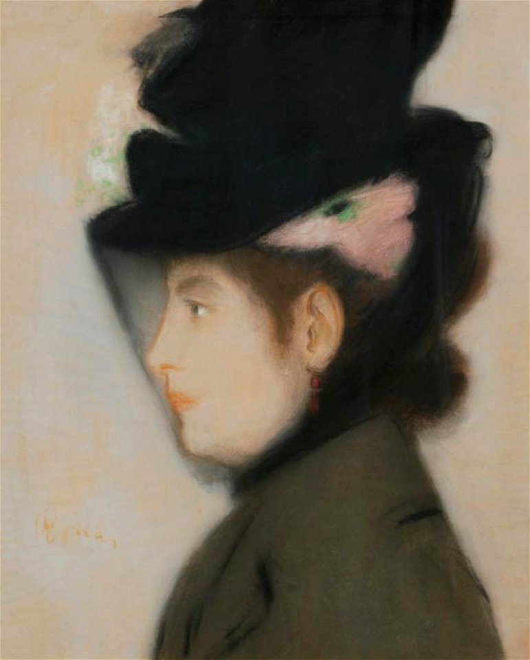 Rippl Woman in Black Hat 1890s
