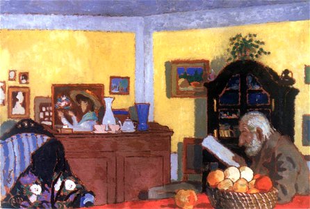 Rippl Uncle Piacsek in front of the Black Sideboard