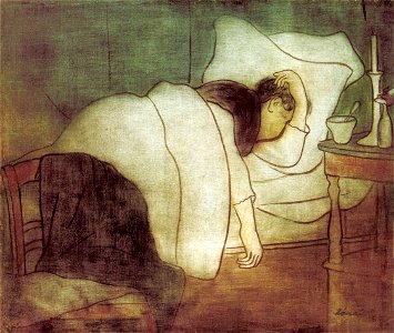 Rippl Woman in Bed 1891