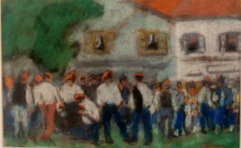 Rippl-Rónai - French soldiers joining up