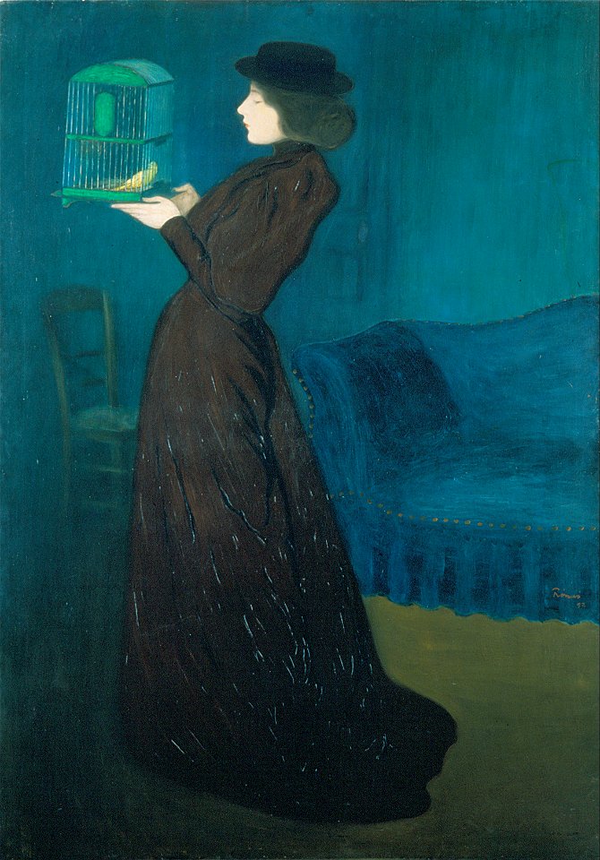 Rippl-Rónai, József - Woman with a Birdcage - Google Art Project