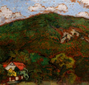 Rippl Hillside with a Red-Roofed House