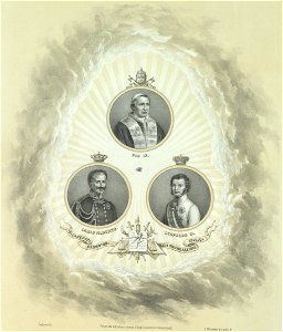 Ritratto di Pio IX, Carlo Alberto e Leopoldo II, 1847 - Accademia delle Scienze di Torino - Ritratti 0131 B