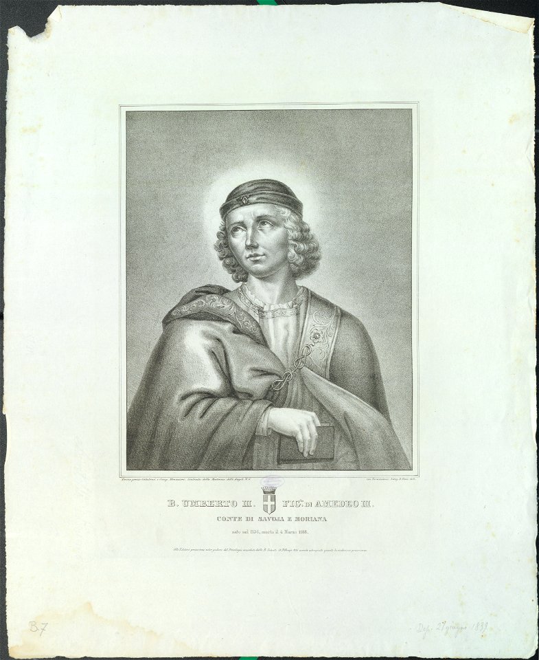 Ritratto di Umberto III di Savoia, 1839 - Accademia delle Scienze di Torino - Ritratti 0120