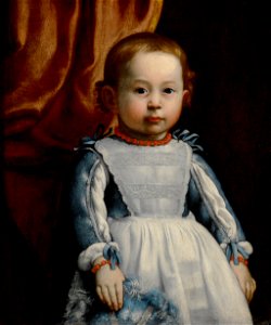 Ritratto infante del Principe Augusto Chigi della Rovere. Free illustration for personal and commercial use.
