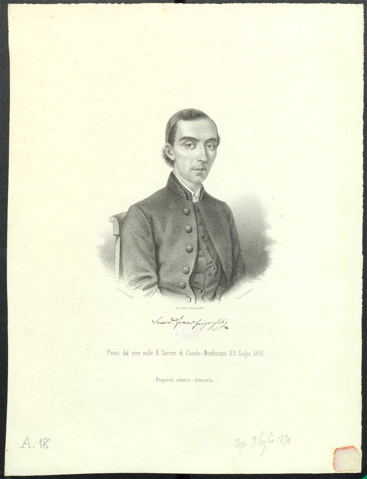 Ritratto di Francesco Grignaschi, 1850 - Accademia delle Scienze di Torino - Ritratti 0022