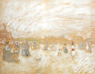 Rippl At Ostend Beach 1901