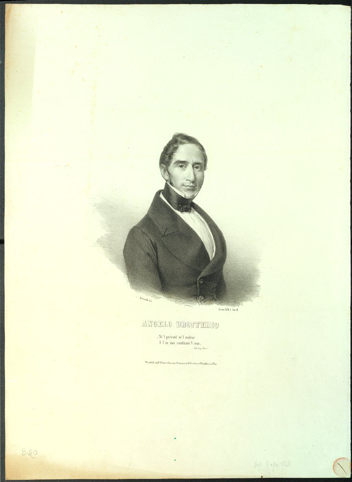 Ritratto di Angelo Brofferio, 1848 - Accademia delle Scienze di Torino - Ritratti 0134