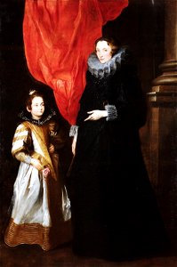Ritratto di Geronima Sale Brignole con la figlia Maria Aurelia - Van Dyck