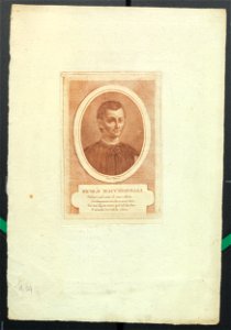 Ritratto di Nicolò Machiavelli, fine XVIII sec. - Accademia delle Scienze di Torino - Ritratti 0058