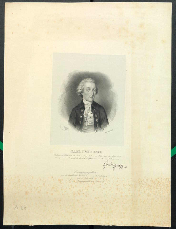 Ritratto di Karl Haidinger, 1856 - Accademia delle Scienze di Torino - Ritratti 0074