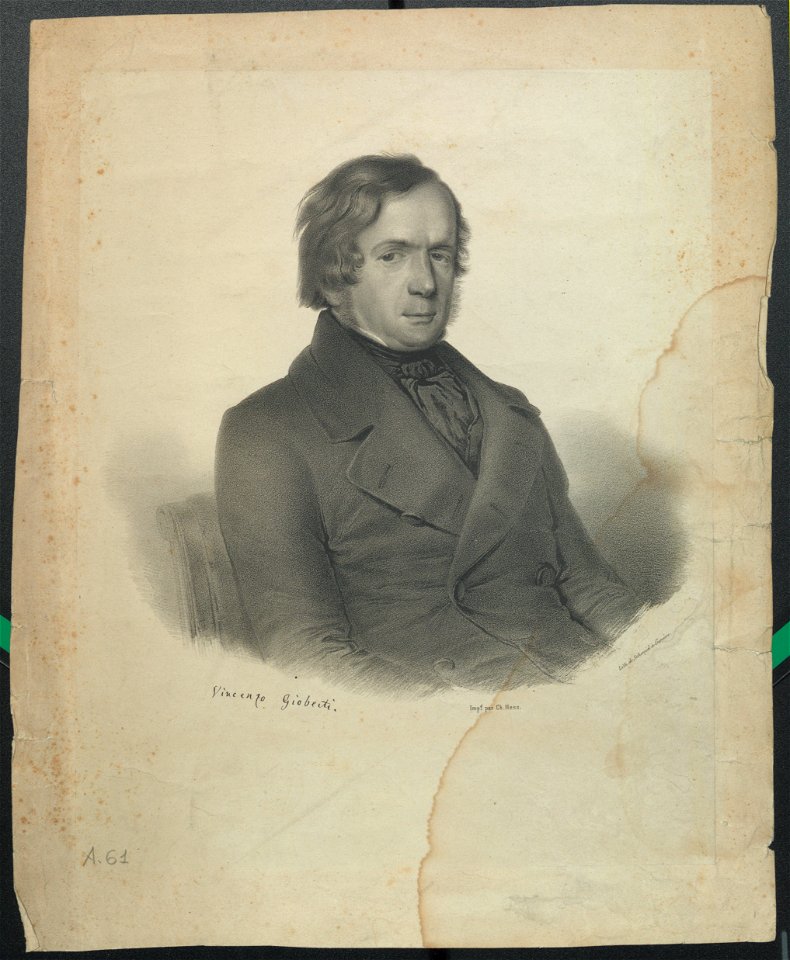Ritratto di Vincenzo Gioberti, seconda metà XVIII sec. - Accademia delle Scienze di Torino - Ritratti 0065