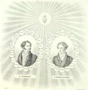 Ritratto di Felice Romani e Francesco Morlacchi, 1828 - Accademia delle Scienze di Torino - Ritratti 0122 B