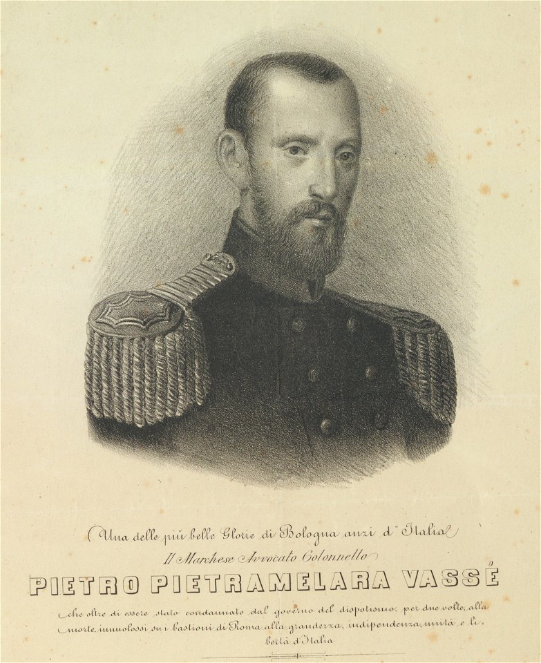 Ritratto di Pietro Pietramelara Vassè, 1883 - Accademia delle Scienze di Torino - Ritratti 0088 B