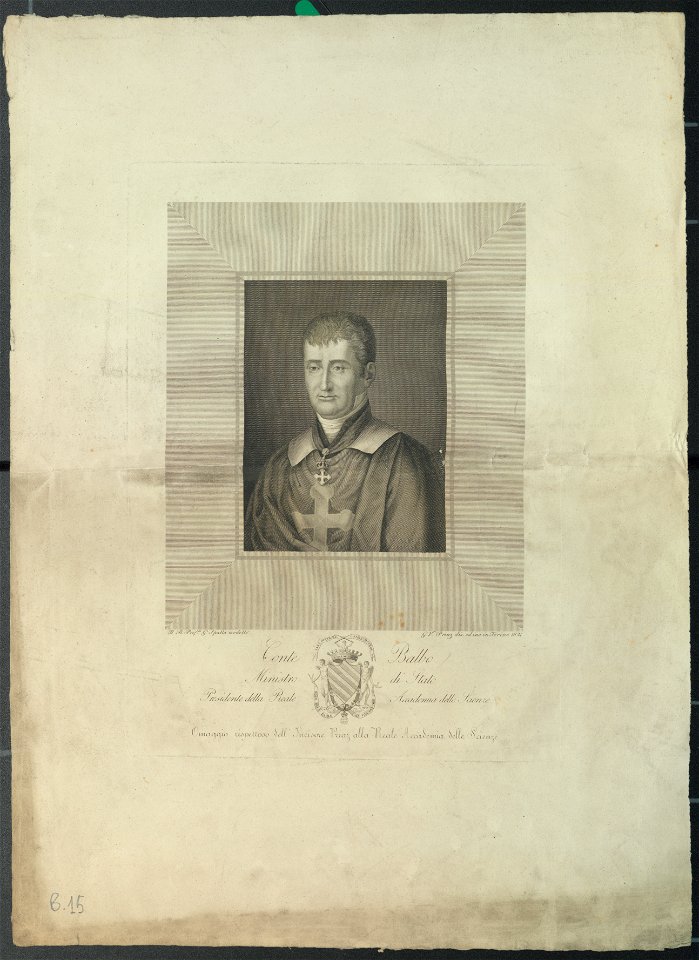 Ritratto di Prospero Balbo, 1821 - Accademia delle Scienze di Torino - Ritratti 0128