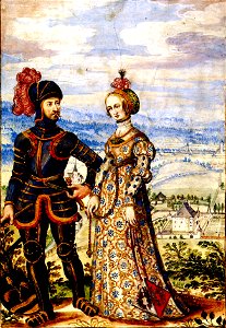 Ritter Ulrich Khevenhüller und Frau Anna geb. von Kellerberg painting